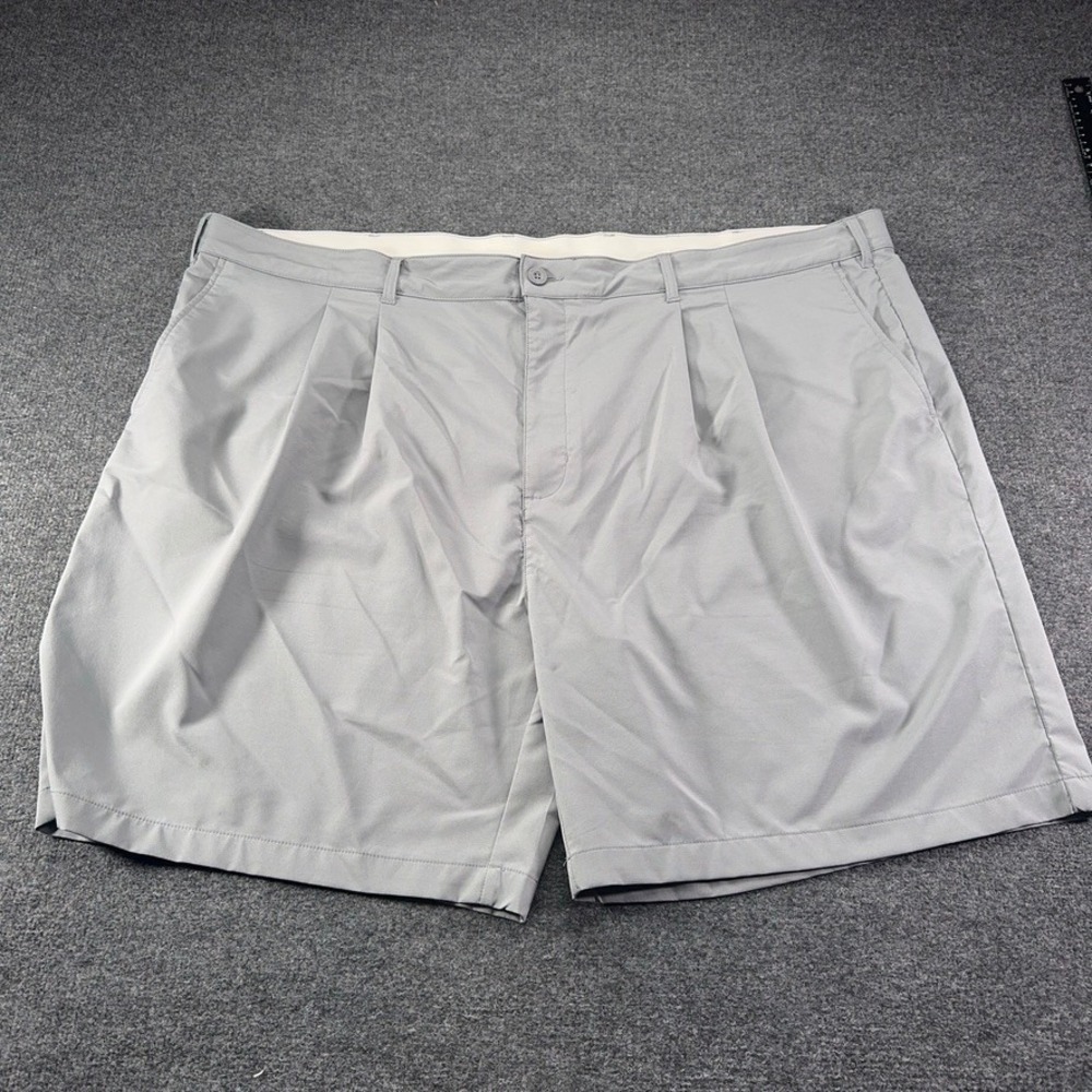 Reebok Golf Mens Gray Pleated Performance Shorts Size 56 Big and‎ Tall Athletic